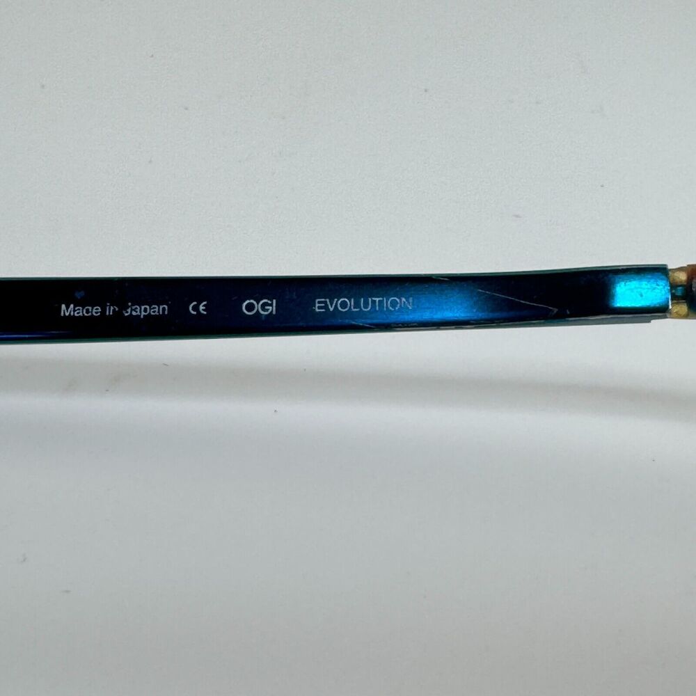 Ogi Evolution Brown Blue Confetti Eyeglasses Fram… - image 5